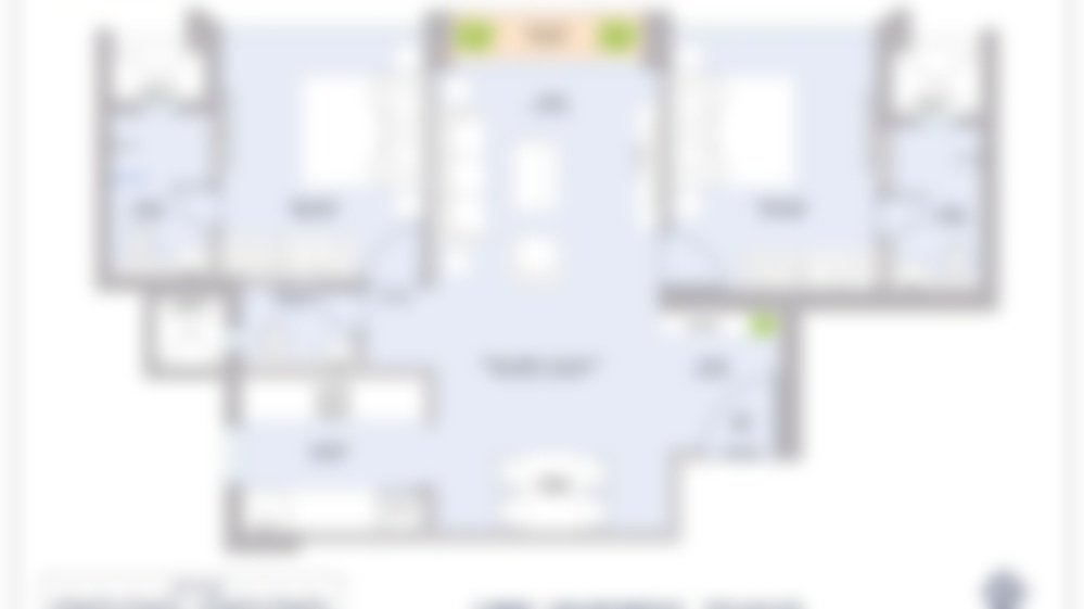 2 BHK Luxury Plan